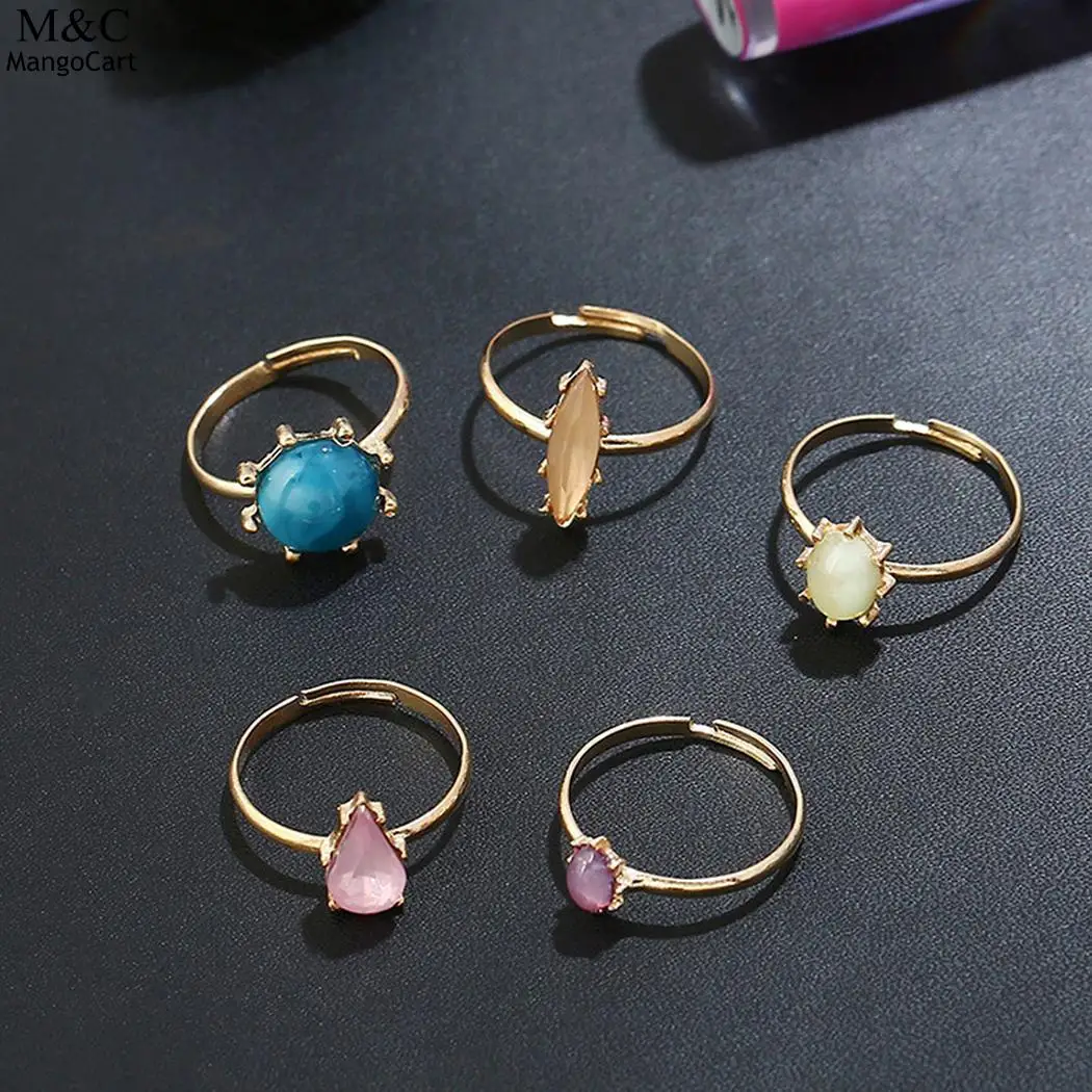 Fashion Women New Casual Geometry Shape Jewelry Charm Wedding Ring | Украшения и аксессуары
