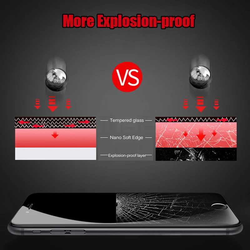 Mousmi для iPhone 7 6 стекло 3D полное покрытие мягкое боковое Защитное 6s 8 Plus X Закаленное
