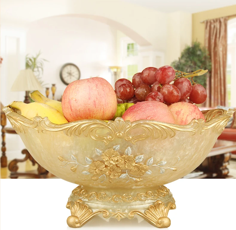European household living room fruit plate creative resin dried fruit snacks storage bowl fashion home decor ornaments mx6271136