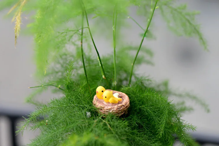 Птица с гнездом фигурки миниатюрная Статуэтка лестницы для мини сказочного сада