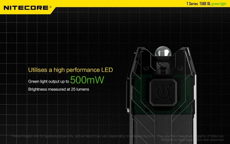 Topsale NITECORE USB Перезаряжаемый высокопроизводительный светодиодный фонарик TubeRL TubeBL TubeGL для охоты