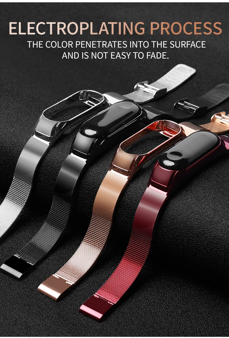 Для mi Band 3 4 ремешок металлический Безвинтовой браслет из нержавеющей стали для Xiaomi mi 4 ремешок браслет mi Band 3 браслеты аксессуары