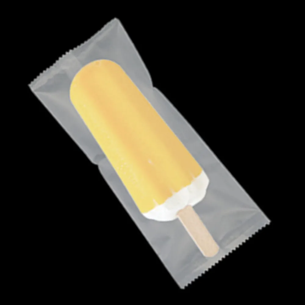Фото 100 шт матовое прозрачное открытое верхнее пластиковое мороженое упаковочная