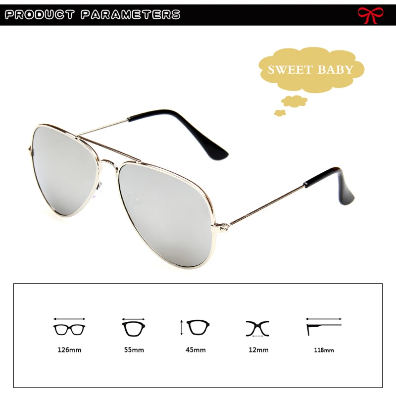 

LongKeeper New Fashion Boys Girls Kids Sunglasses Brand Design Retro Cute Pilot Sun Glasses Children Oculos De Sol Gafas UV400