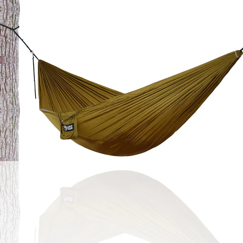 Гамак портативный для кемпинга 270*140 см из нейлона|parachute hamac|hammock portablehanging chair | - Фото №1