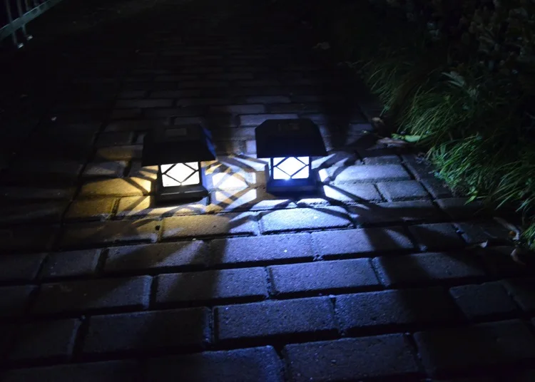 2 шт./лот Солнечный свет Открытый водонепроницаемый Дворовые лампы Садовый путь