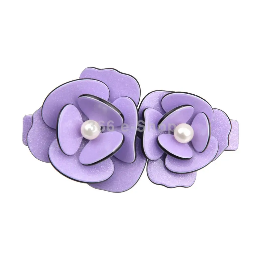 Acrylic Faux Pearls Rose Flower Hair Clip Hairpin Headdress Accessories For Bridal Wedding |