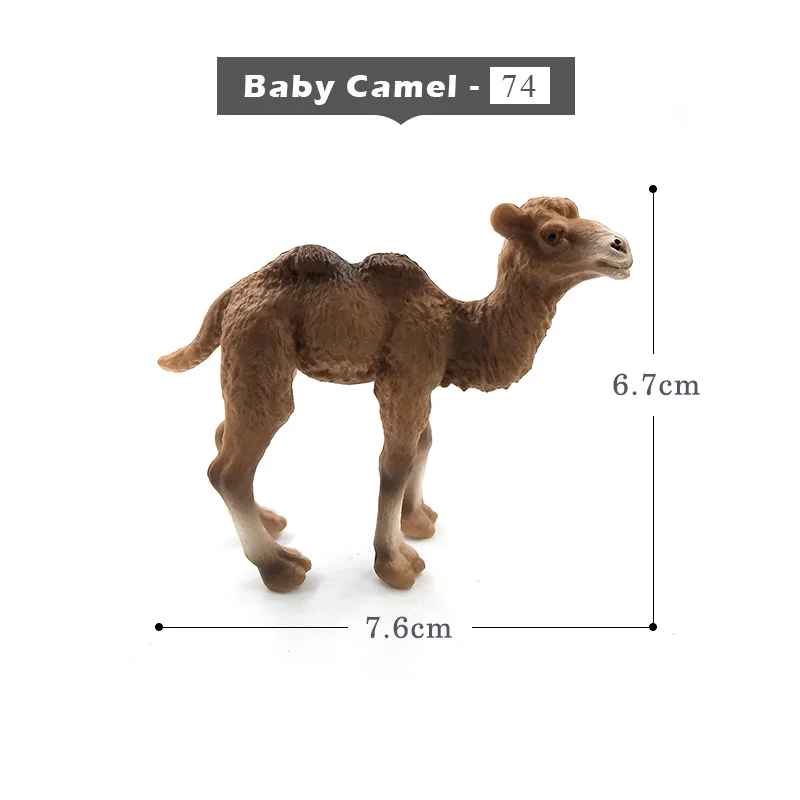 Baby-Camel Oapi овечий олень крокодил Рысь собака, коала Верблюд Модель Животного Фигурка домашний декор миниатюрное украшение для сада в виде Феи аксессуары - Цвет: Baby-Camel