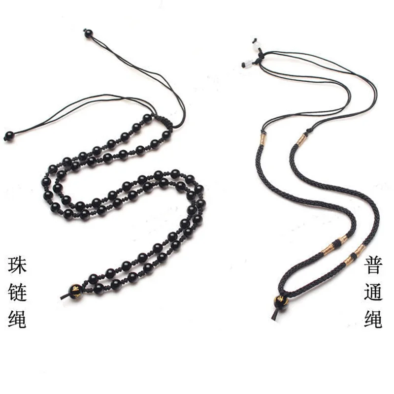 A rooster natural Obsidian does not move Bodhisattva natal Buddha Pendant Necklace Fudo patron of men and women | Украшения и