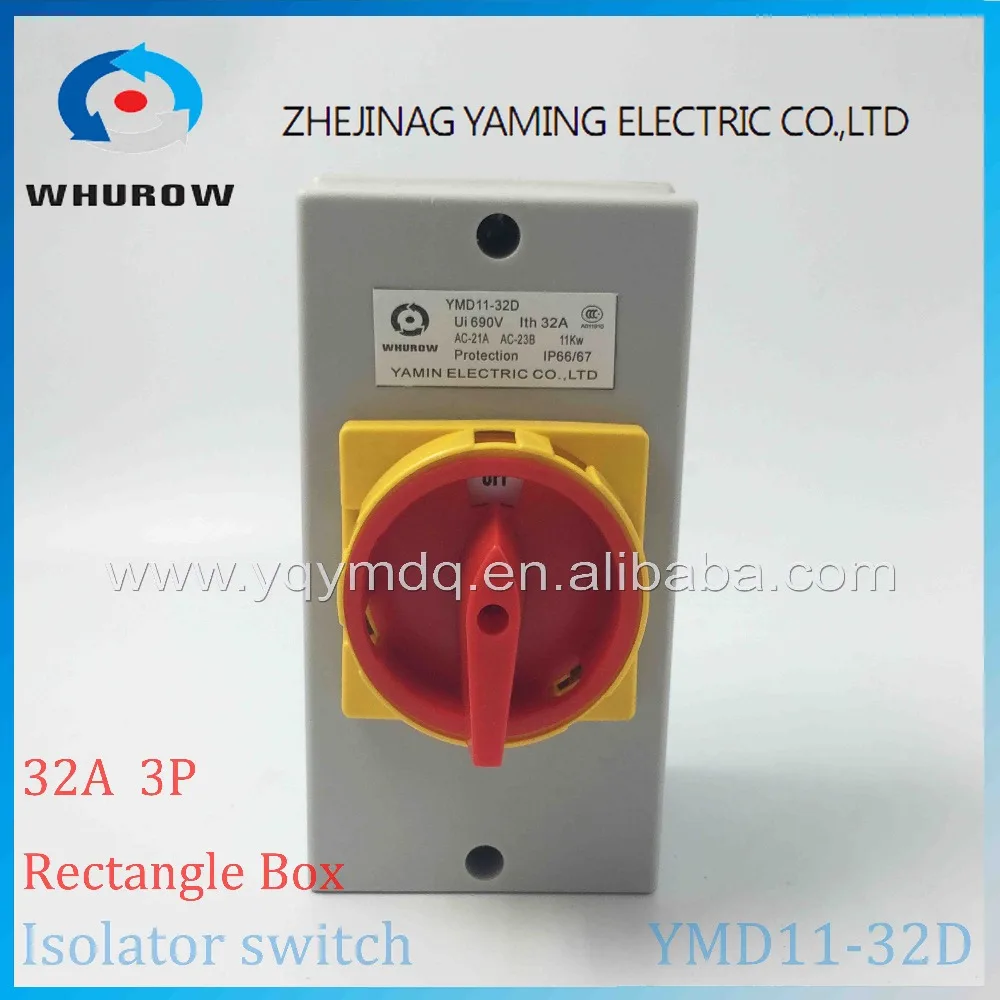 Выключатель изолятора с защитной крышкой водонепроницаемый реле управления 3P IP66