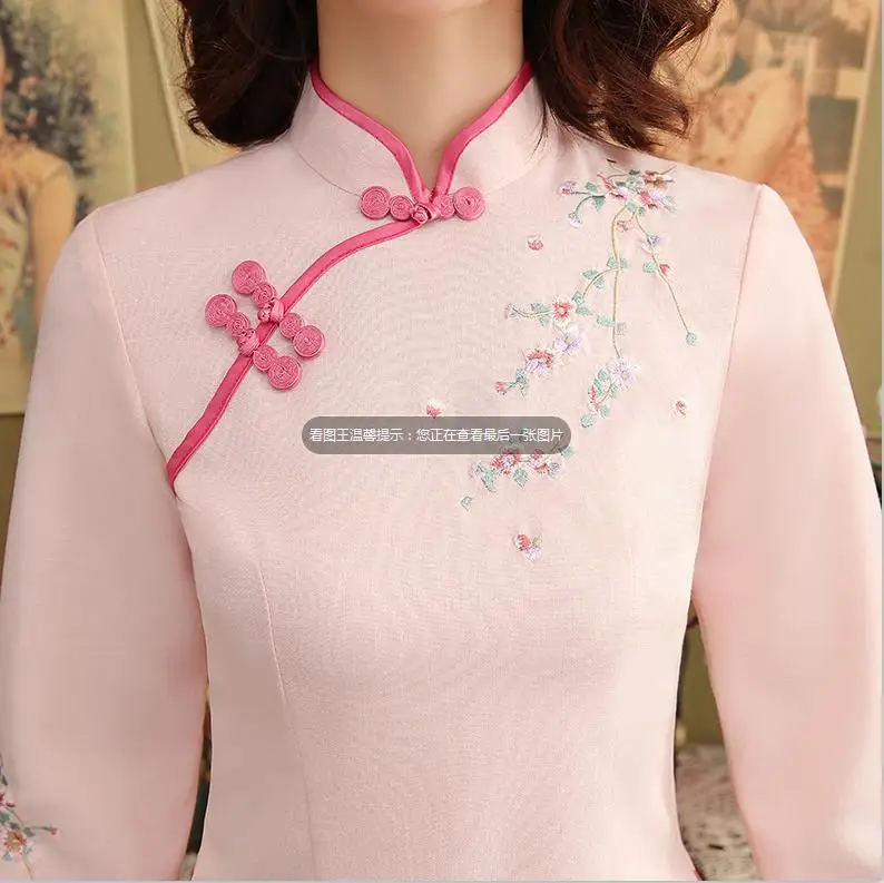 Shirt 1 Новая улучшенная версия платья Чонсам для девушек, молодых китайских ханьфу, Женский Двухсекционный воротник Мандарин, Qipao, размер S-3XL - Цвет: Shirt 1