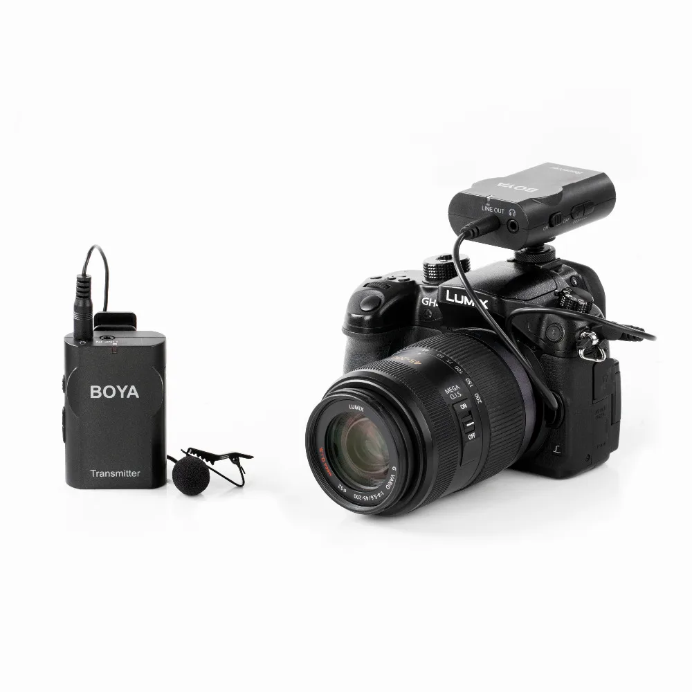 DIGITALFOTO BOYA BY-WM4 Беспроводной петличный DSLR видео камера смартфона с лацканами Lav