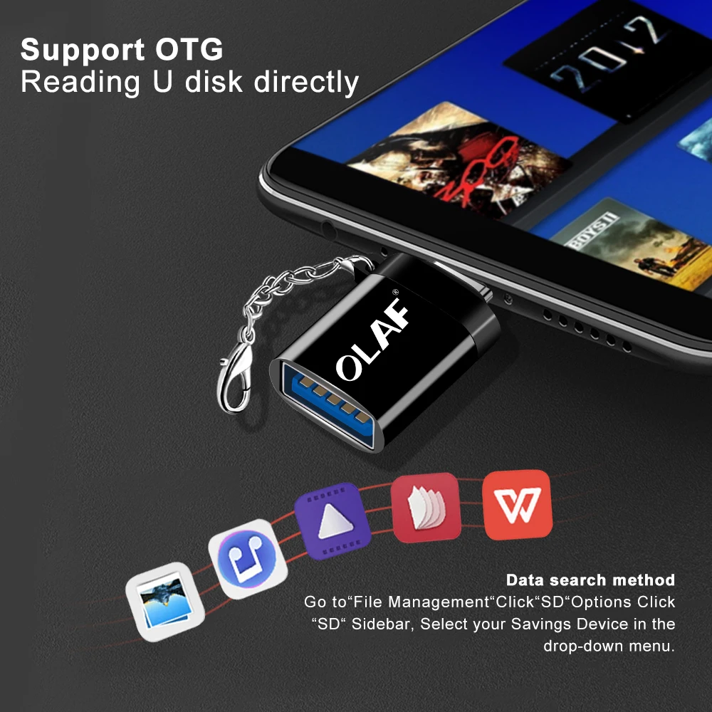 Олаф USB адаптер Micro USB OTG UBA к Micro USB 3,0 UBA конвертер OTG кабель адаптер Разъем для samsung S7 Xiaomi huawei LG