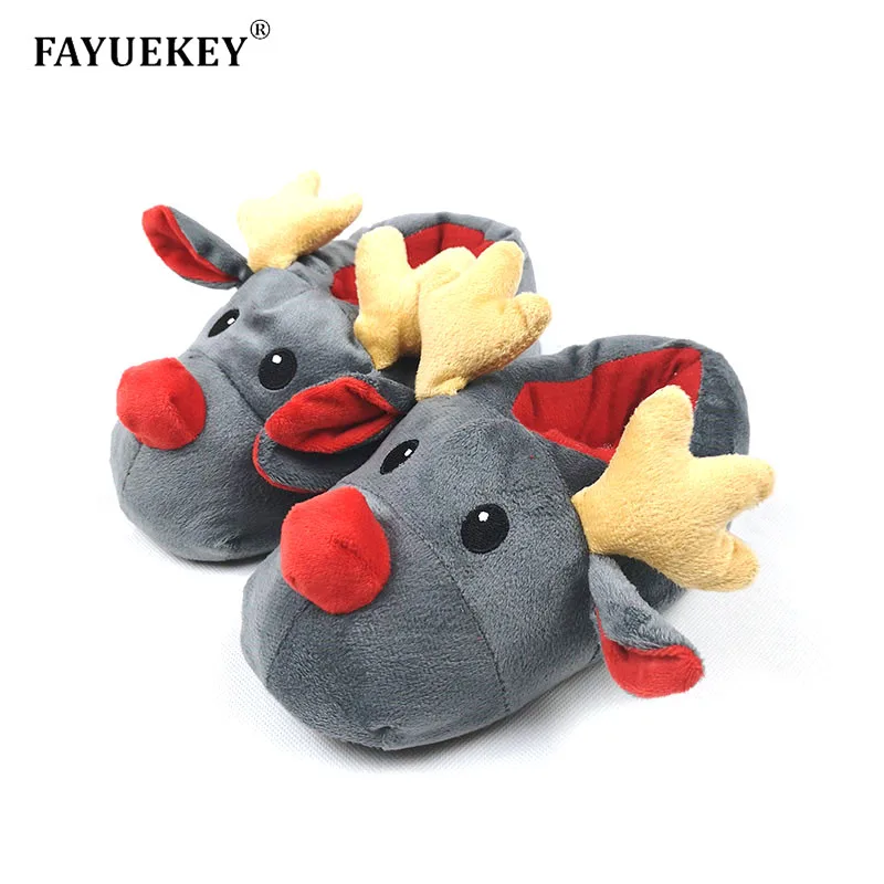 FAYUEKEY осенне зимние женские теплые домашние Мягкие Плюшевые рождественские