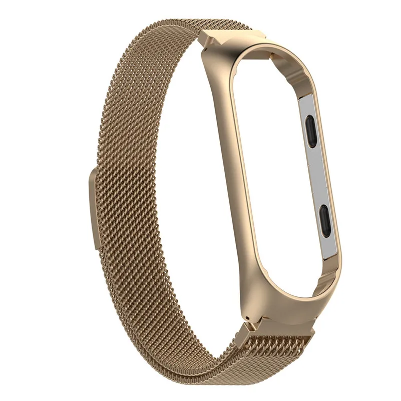 Миланская Магнитная Петля из нержавеющей стали ремешок для часов Xiaomi mi Band 3 на
