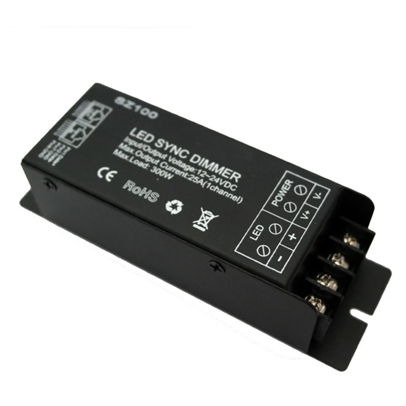 Светодиодный диммер 12-24 V 300 W 1 канал RJ45 синхронно РФ Беспроводной светодиодный пульт с сенсорным пульт дистанционного управления для одного Цвет Светодиодные ленты свет