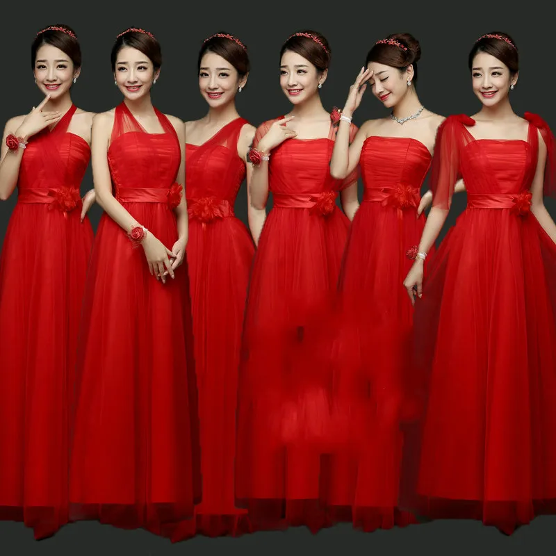 Платье подружки невесты SW0050 черное розовое синее зеленое красное|bridesmaid dresses|black