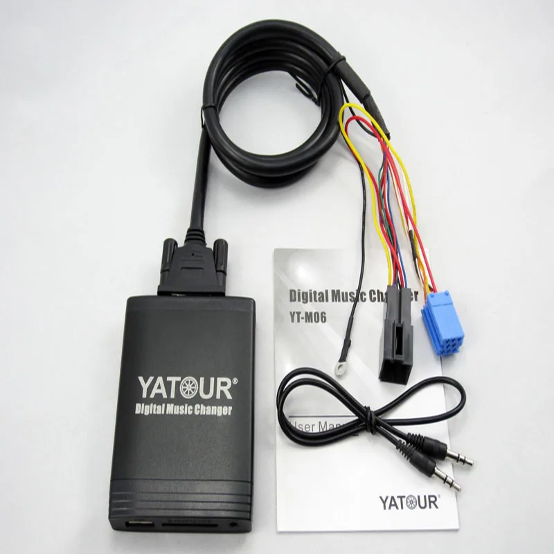 USB SD AUX YATOUR цифровой музыки cd-чейнджер Кабель-адаптер MP3 плеер для VW Golf Passat B6 Skoda