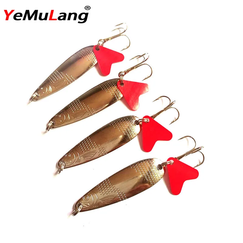 YeMuLang Metal Jig Hard Fishing Lure 7G Silver Wobblers Artificial Baits For River Spoon 1 P | Спорт и развлечения