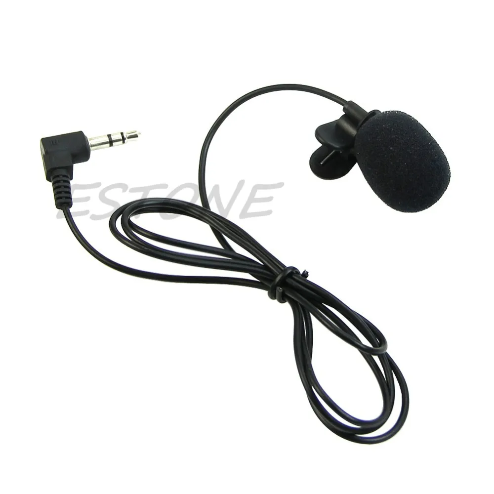 1 шт. мини Hands Free клип на лацкане микрофон для ПК ноутбук Skype 3,5 мм 10166