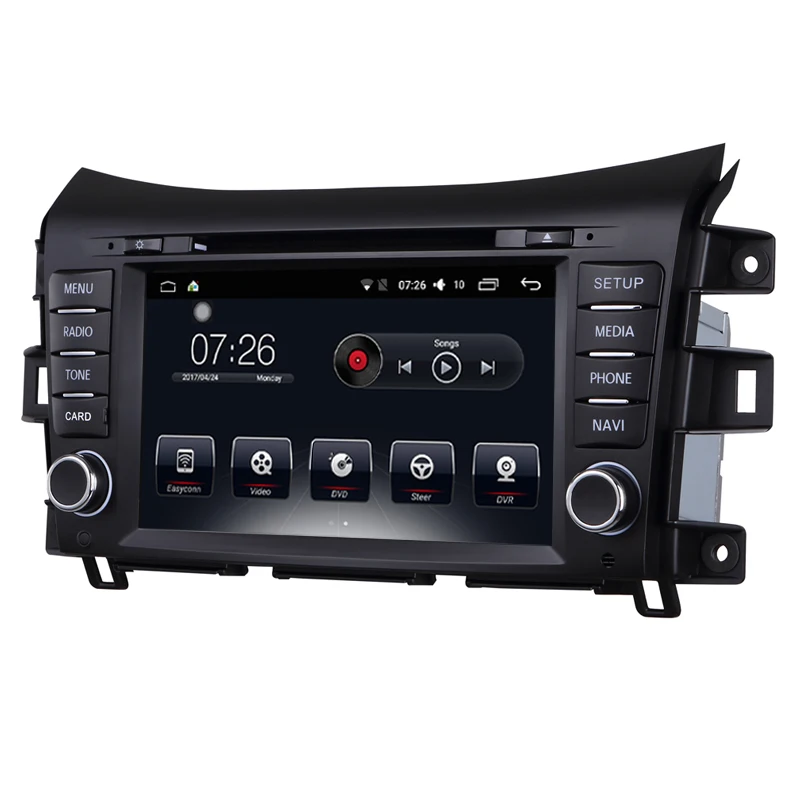 D-NOBLE Car DVD Player Stereo Radio Android 7.1 Bluetooth 8&quot Touchscreen Quadcore 2GB/16GB GPS Navigation for Nissan Navara |