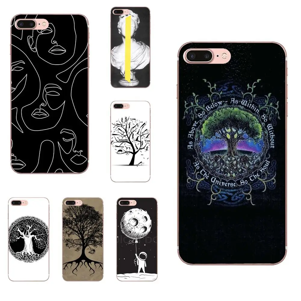 Для Apple iPhone 4 4S 5 5C 5S SE 6 6S 7 8 Plus X XS Max XR TPU чехол для сотового телефона Дерево жизни