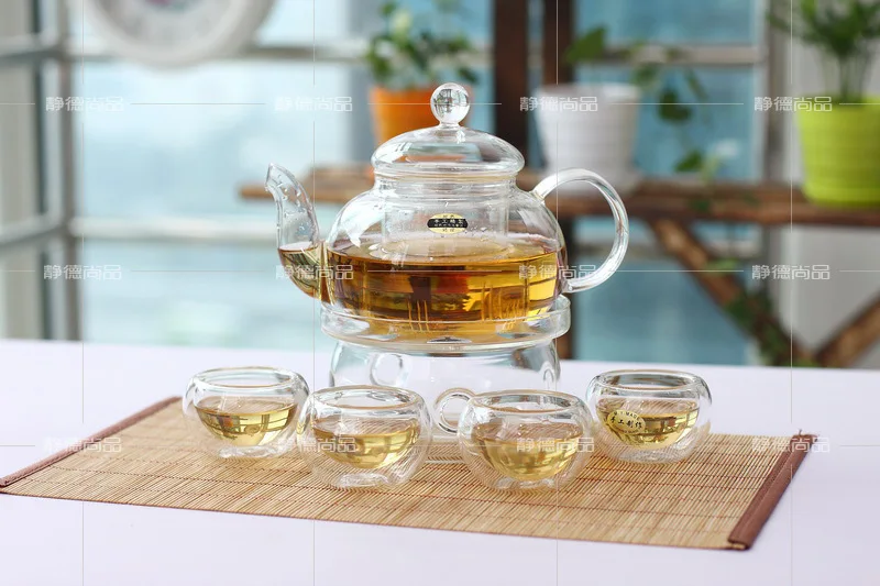 Горячая Распродажа 2018 высококачественный термостойкий стеклянный чайник 8 шт. 1