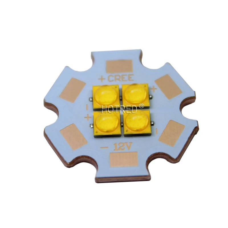 10W-28W Cree XPG3 XP-G3 3V 6V 12V 4Chips High Power LED Emitter Diode for flashlight spot light part DIY with 20mm Copper PCB