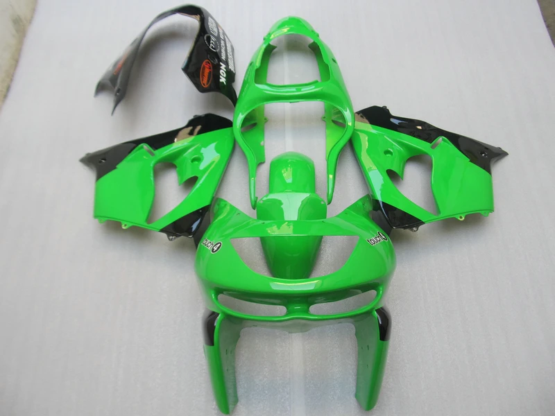 

Top selling bodywork fairing kit for Kawasaki ZX9R 98 99 green black fairings set ZX9R 1998 1999 N104