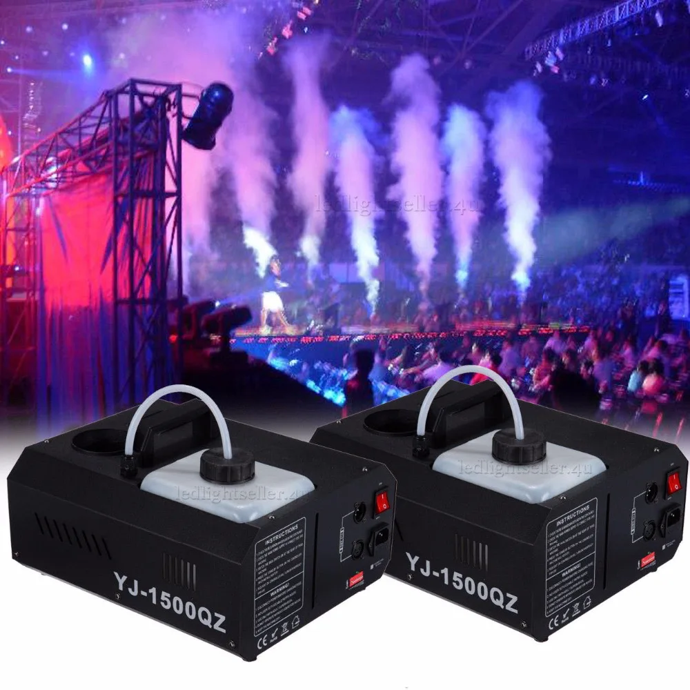 2 шт. тумана дым машина Fogger Up пульт дистанционного управления DMX 1500 Вт 220 В DJ