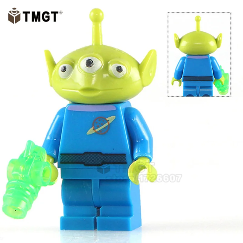 XH101 Alien Playmobil Охотники за привидениями оставайтесь Puft строительные блоки Стич, Микки Маус gremlins E.T Базз Лайтер История игрушек игрушки для детей - Цвет: XH101 Alien