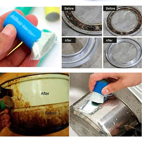 2 шт. Magic Нержавеющая сталь стержень Stick Металл Удалители ржавчины Очищающие