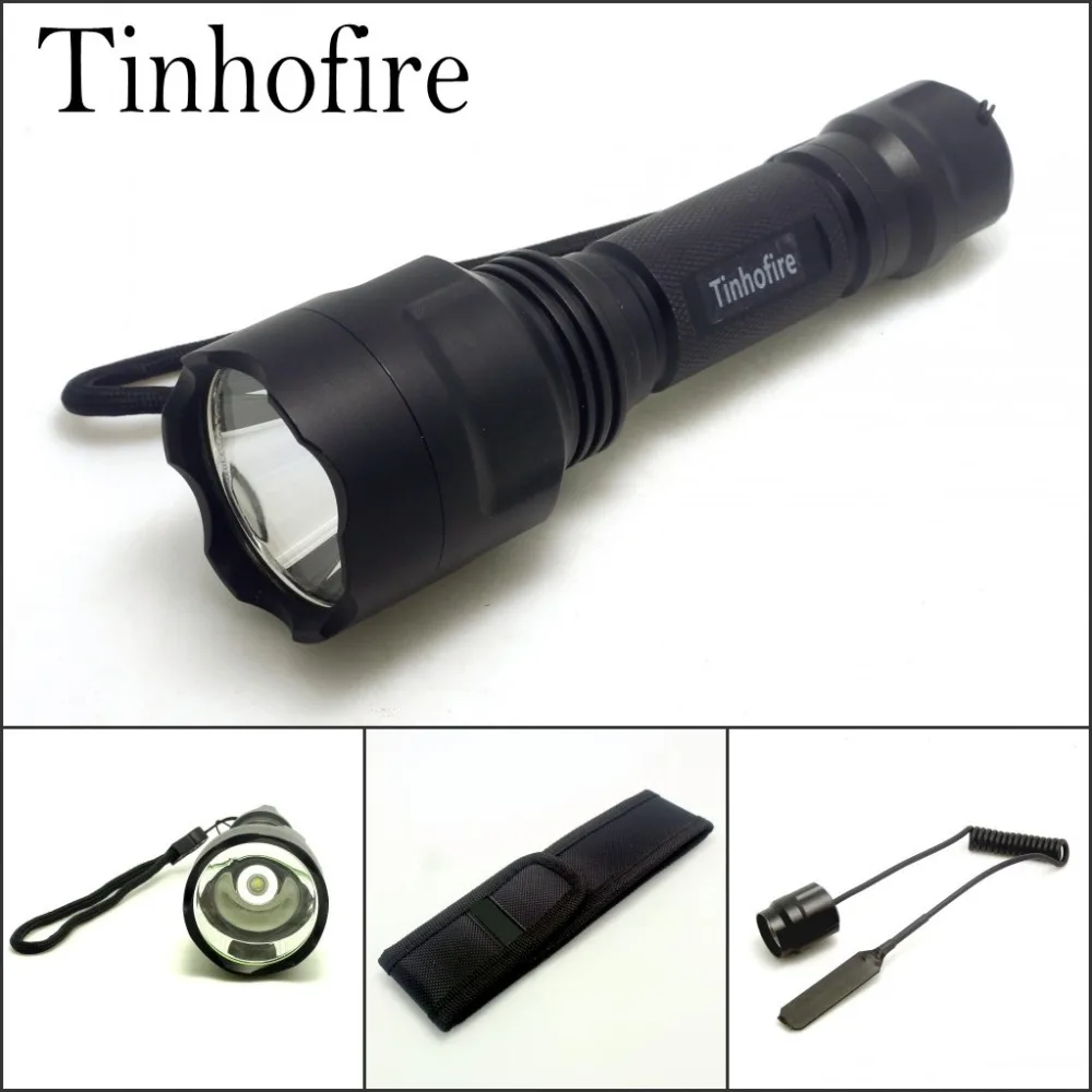 Tinhofire C8 2000 Lumens XM-L XML T6 LED Hunting Flashlight Torch 5 Modes light lantern for Camping + Pressure Switch +pouch
Tinhofire C8 2000 Lumens XM-L XML T6 LED Hunting Flashlight Torch 5 Modes light lantern for Camping + Pressure Switch +pouch