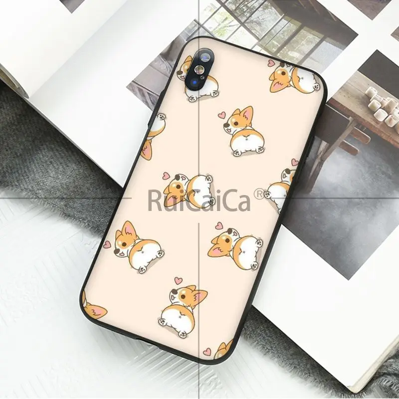 A11 Ruicaica каваи молан мультфильм аниме собака кошка черный ТПУ чехол для телефона iPhone 8 7 6 6S Plus 5 5S SE XR X XS MAX Coque Shell - Цвет: A11