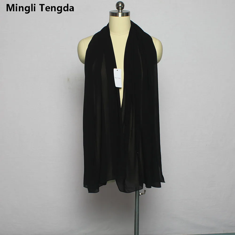 Mingli Tengda Новая Черная шифоновая большая