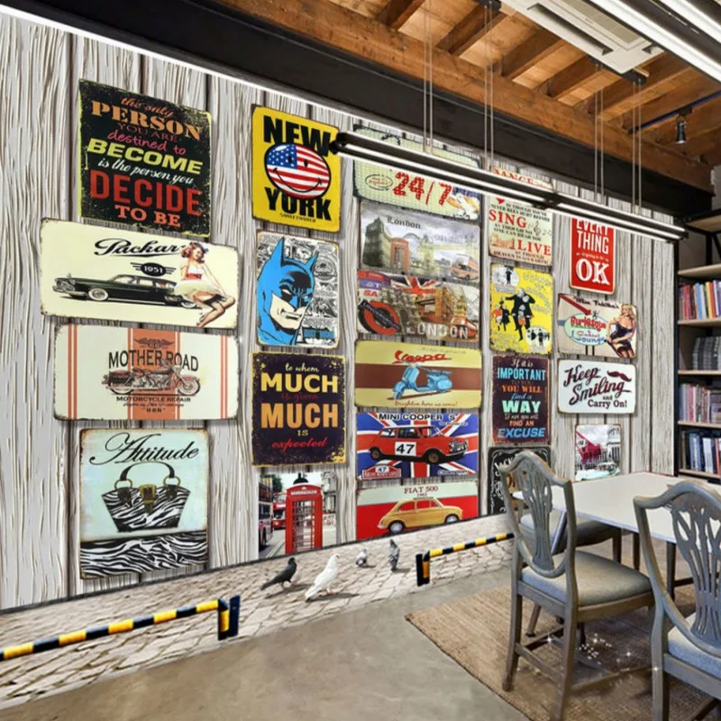 Обои 3d Европейский стиль ностальгическая телефонная будка Авто красота картина