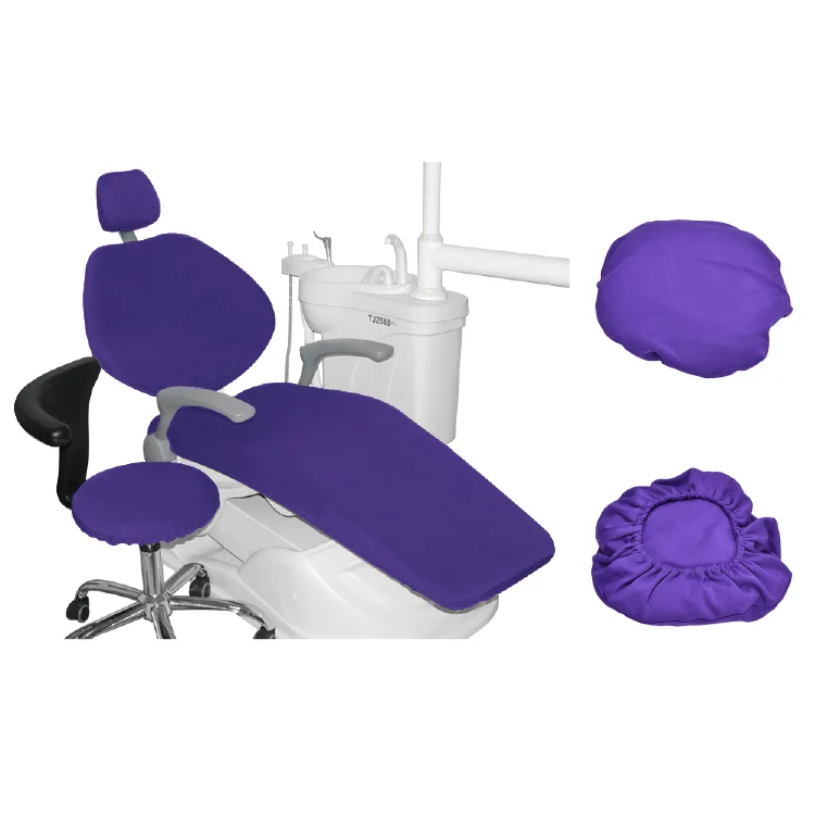 purple Эластичный чехол для стоматологического стула 4 шт./комплект 6 цветов доступны Высокое качество для стоматолога - Цвет: purple