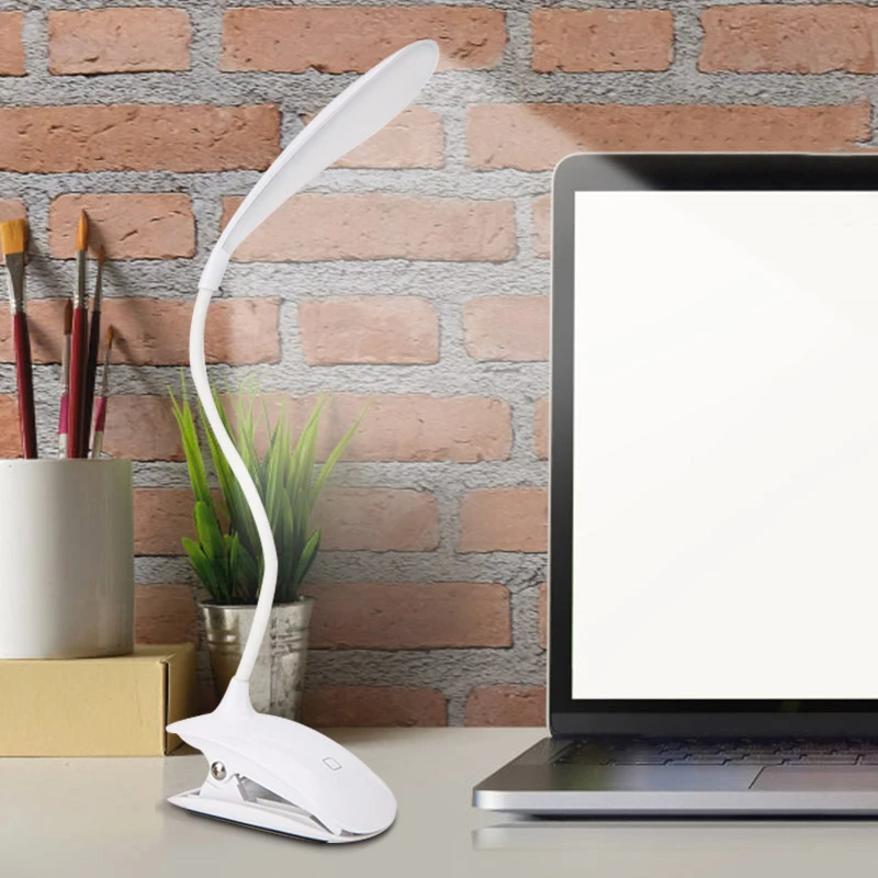 Настольная лампа USB светодиодный настольная 14 с зажимом чтение в постели книга