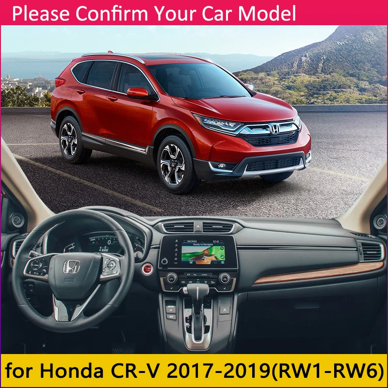 Для Honda CR V RW1 ~ RW6 2017 2018 2019 Противоскользящий коврик на приборную панель