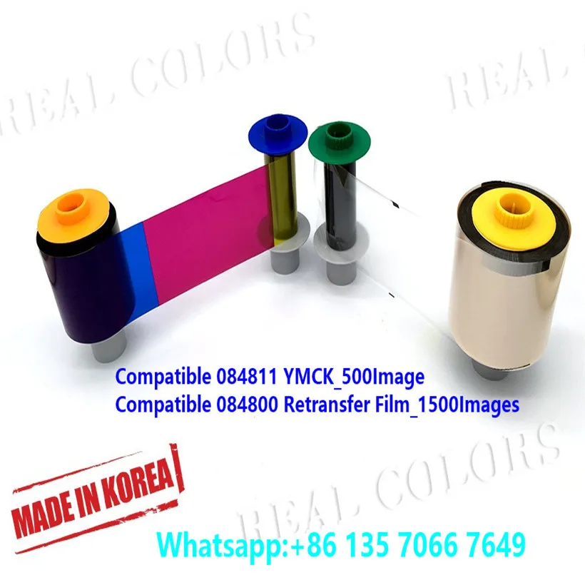 Совместимая лента PCC084051 и PCC084053 T Film сделано в Южной Корее|card printer ribbon|printer ribbonribbon