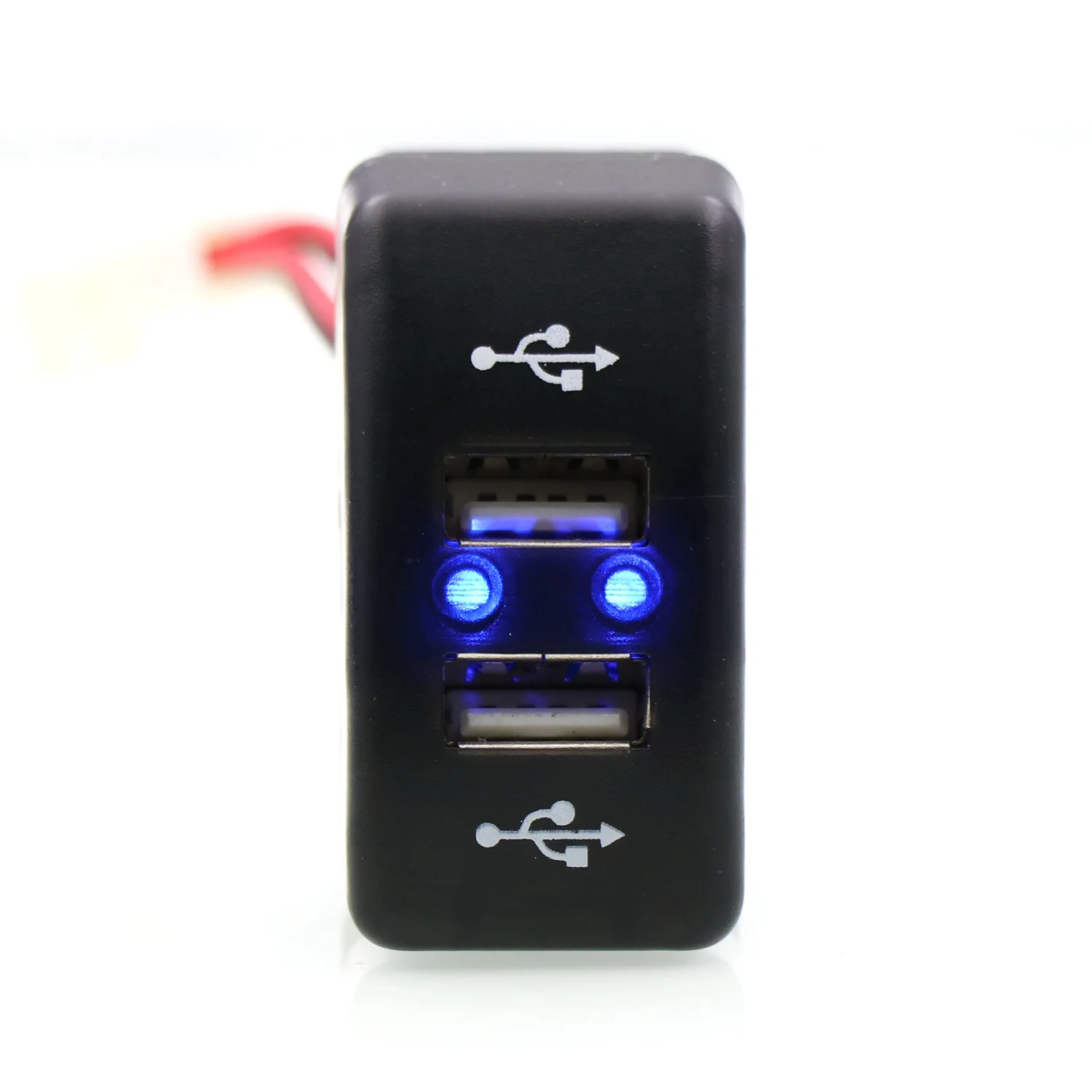 Автомобильное зарядное устройство с двумя USB разъемами 5 В 4 2 А для iPhone Ipad
