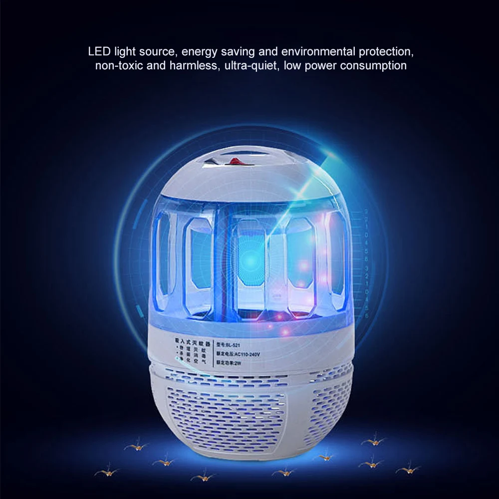 ZINUO светодиодный Электрический светильник от комаров DC5V с USB питанием от насекомых, ловушка для насекомых, Отпугиватель комаров, светильник