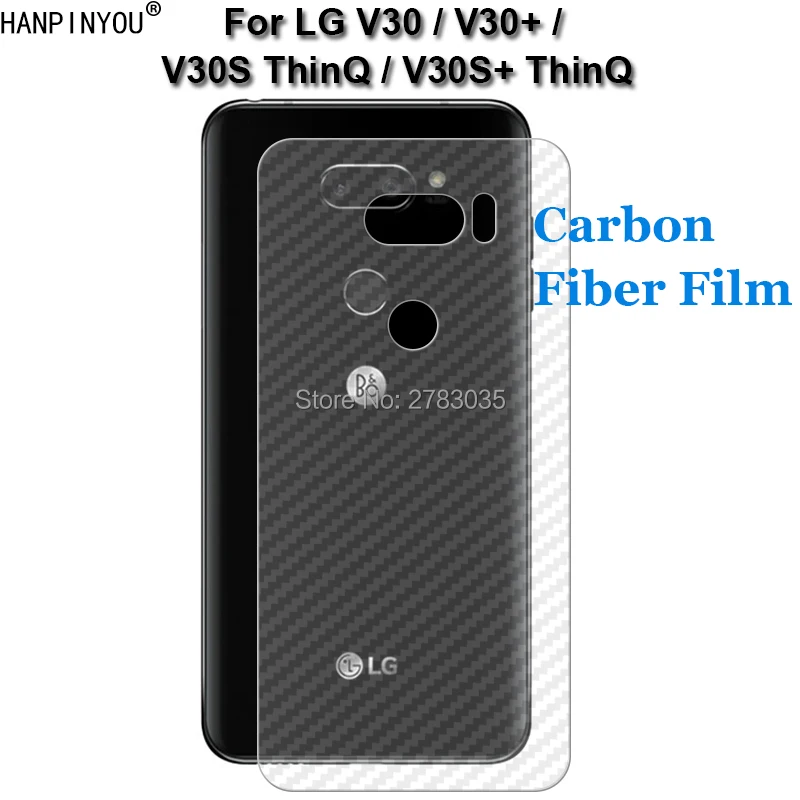 Для LG V30 V30S Plus ThinQ 6 0 &quotпрочная 3D защитная пленка из углеродного волокна для задней