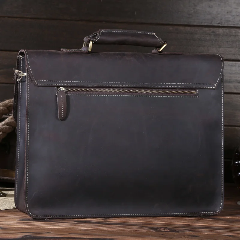 Сумка мессенджер Crazy Horse Мужская из натуральной кожи для Ipad и ноутбука|bag for|bags for