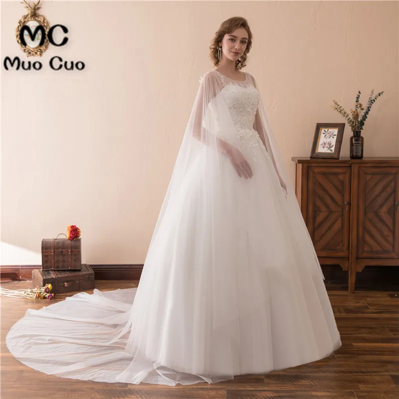 2018 отвесное кружевное свадебное платье с запахом Robe De Mariage ТРАПЕЦИЕВИДНОЕ ПЛАТЬЕ