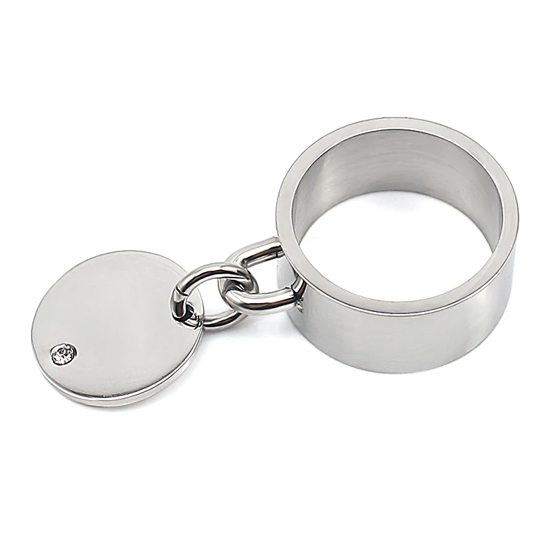 Модный мужской женский кольцо классический серебристый цвет стразы свадебные