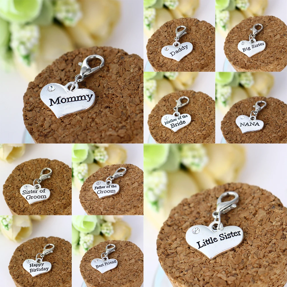 Модные подвески браслет стразы с кристаллами в форме сердца прекрасные