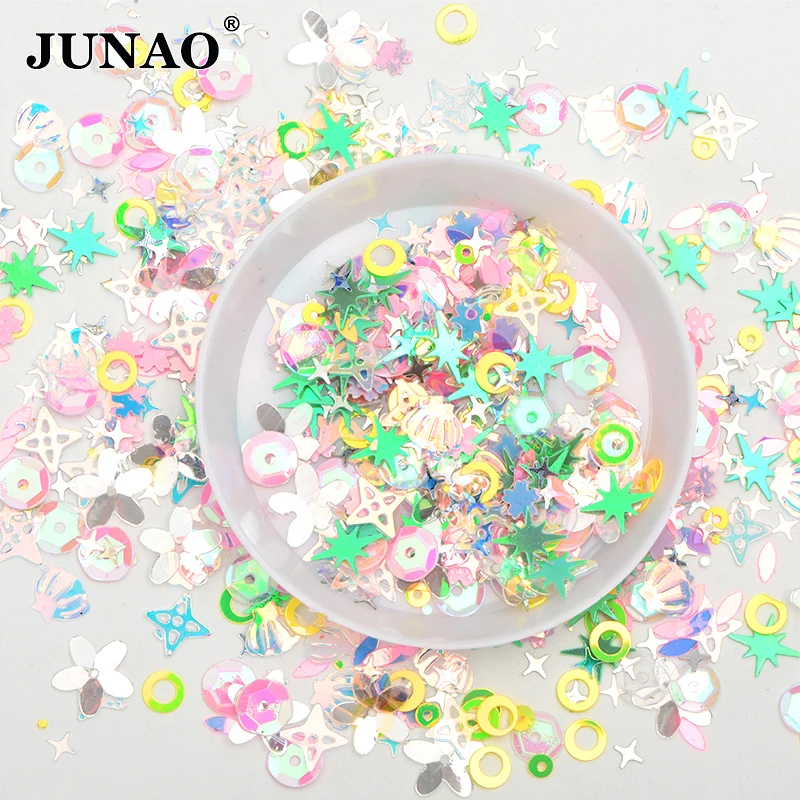 JUNAO 10 г микс цветов микс форма блестки маленькие буквы для ногтей Блестки для лица для ногтей конфетти декорация Блестки для скрапбукинга поделки