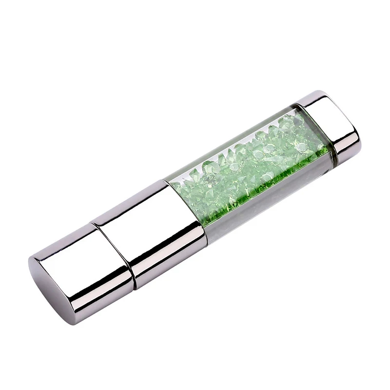 Green Новинка, JASTER, губная помада, usb флеш-накопитель, 64 ГБ, флешка, память memoria cel, usb флешка, 32 ГБ, 16 ГБ, 8 ГБ, 4 Гб, стразы, подарок - Цвет: Green