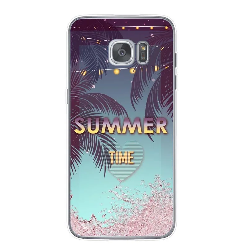 Тропический Летний Пляжный силиконовый чехол из ТПУ для телефона Samsung Galaxy A51 A71 S20